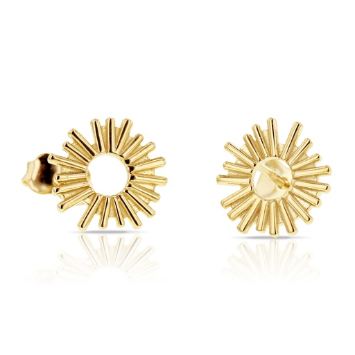 [EAR774] ## 9YFANCY STRIPED OPEN CIRCLE