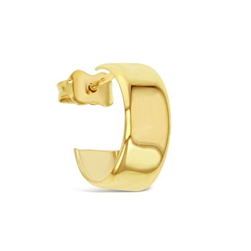 [EAR862] ## 9Y FLAT HOOP LOOK STUDS