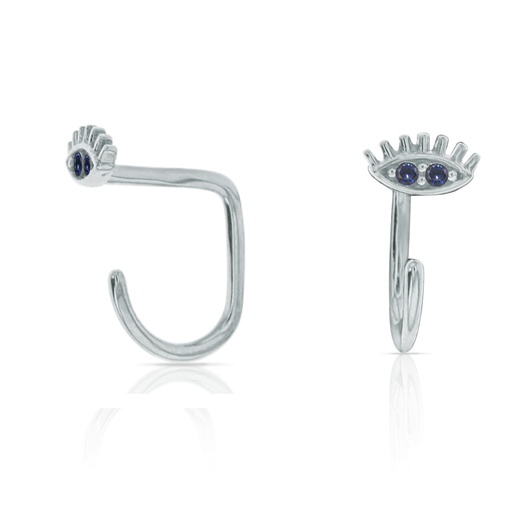 [EAR762]  9W MINI CZ EYE WRAP AROUND