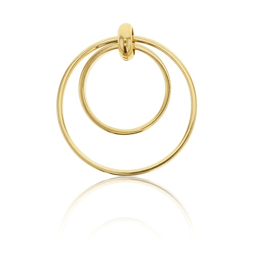 [PD59] ## 9Y DOUBLE CIRCLE PENDANT