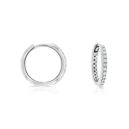 [18DE003-W] 18W 12MM HUGGIE - TDW:0.19CT