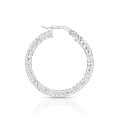 [EAR841] 9W ROPE LOOK 20MM HOOP