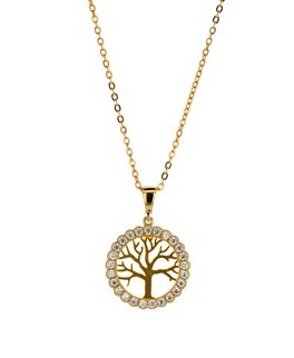 [STPD251]  9P CZ SET TREE OF LIFE PEND