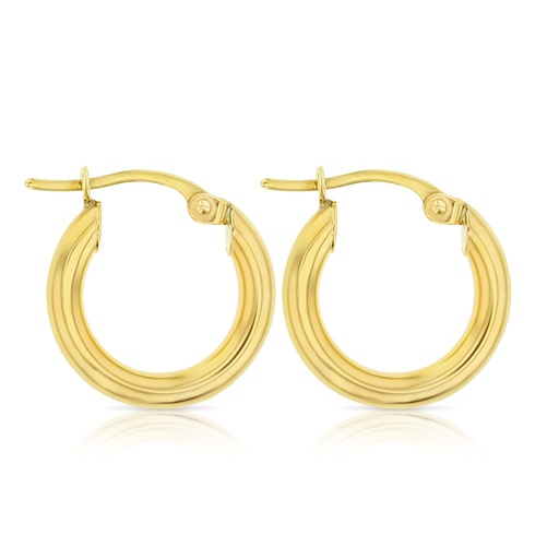[EAR338] 9Y PLAIN 10MM HOOP EARRING