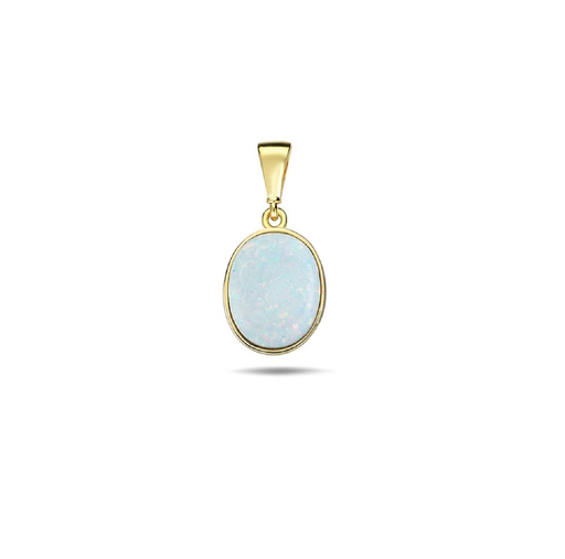 [PD101] 9Y DOMED OVAL OP PENDANT