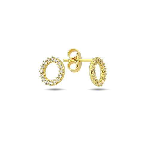 [EAR1028] 9Y CZ SET OPEN CIRCLE STUD