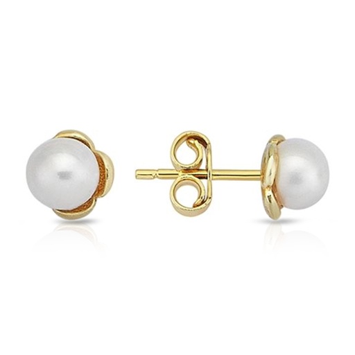 [EAR1047] 9Y PEARL STUD 5.5MM