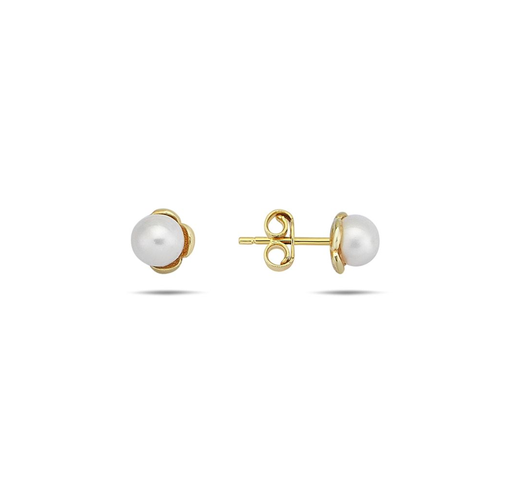 [EAR1047] 9Y PEARL STUD 5.5MM