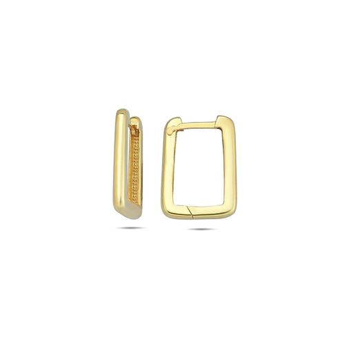 [EAR1024] 9Y ROUNDED WIRE RECTANGULAR HUGGIE