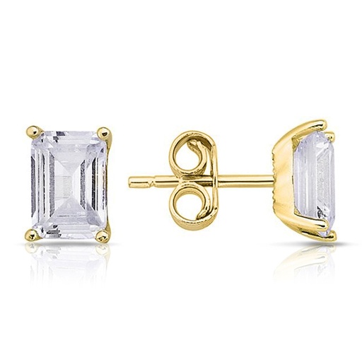 [EAR1054] ### 9Y LARGE RECTANGULAR CLAW STUD 5MM X 7MM