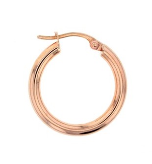 [EAR343] 9P PLAIN 15MM HOOP EARRING