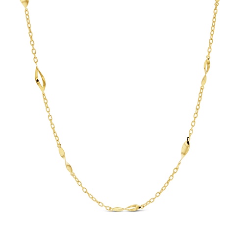 [BB180] ### 9Y ALTERNATING CHAIN WITH WAVEY DIAMOND SHAPE NECKLACE