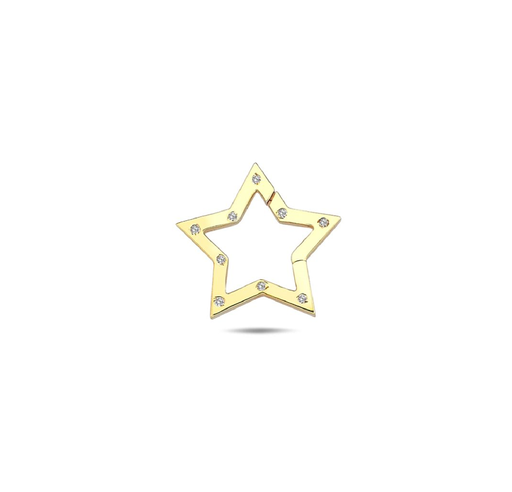 [ENH18-9y] ## 9Y 15MM CZ BORDER STAR ENHANCER CLIP