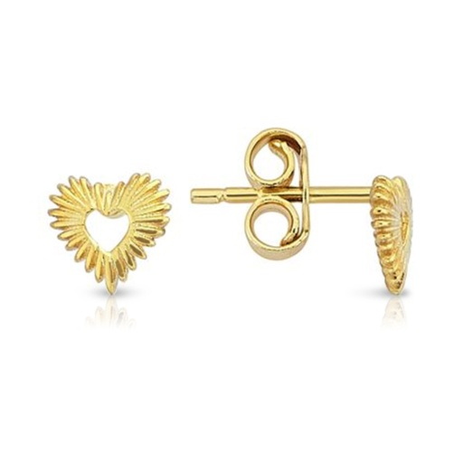 [EAR1032] 9Y HEART/WINGS STUD