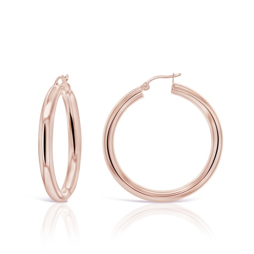 [EAR1062] 9R PLAIN 4MM TUBE X 30MM HOOP