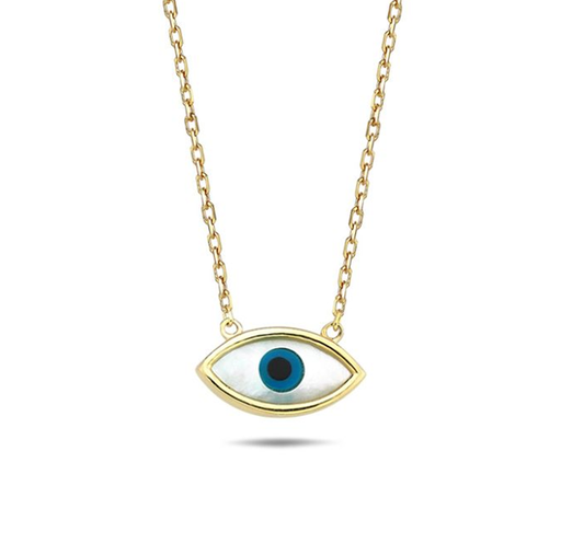 [BB162] ## 9Y CHAIN WITH M.O.P EVIL EYE NECKLACE