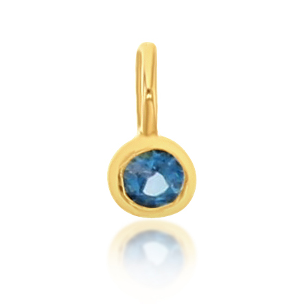 [CPJ15-LTOP 9Y] ## 9Y MINI LONDON BLUE TOPAZ CHARM