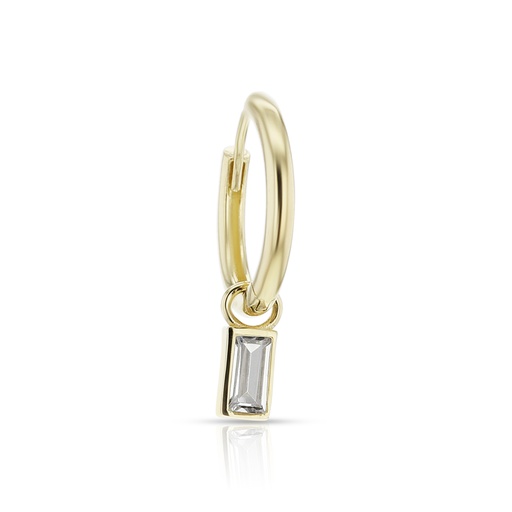[EAR883] ## 9Y 11.5MM HUGGIES - CZ DROP