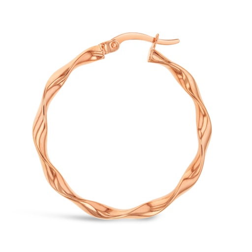 [EAR928] ### 9P LOOSE TWIST 25MM HOOP