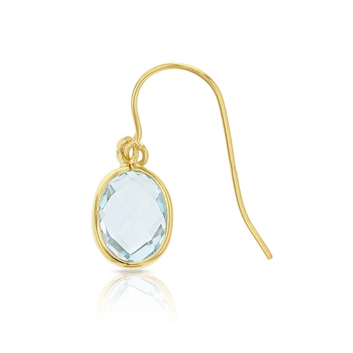 [EAR679] ## 9Y TOPAZ DROP EARRING