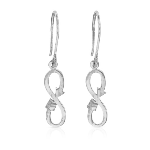 [EAR279-9W] 9W ARROW IN INFINITY EARRING