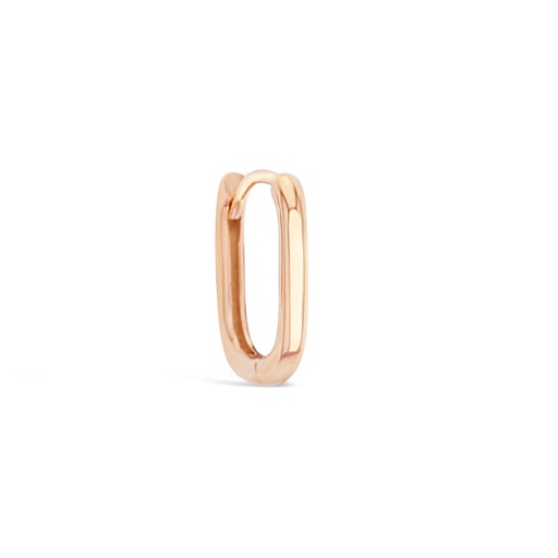 [EAR879] 9R PAPERCLIP 8MM SQUARE HUGGIE