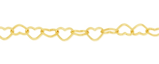 SOLID OPEN HEART LINK CHAIN 3.0MM