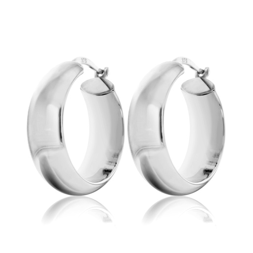 [EAR66-WG] 9W THICK HOOP EARRING