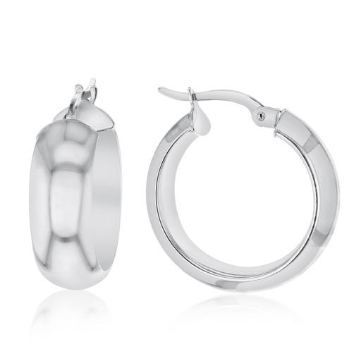 [EAR66-WG] 9W THICK HOOP EARRING