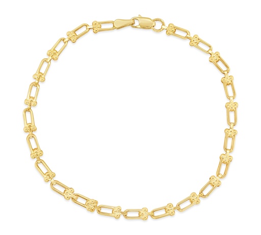 [BB191] 9Y LOCK STYLE LINK BRACELET