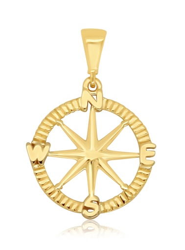 [PD124] 9Y OPEN COMPASS PENDANT