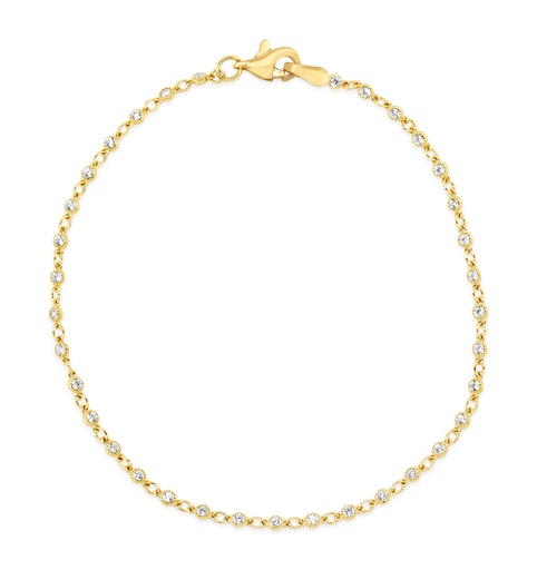 [BB192] ## 9Y MULTI MINI CZ BRACELET