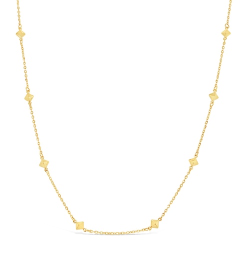 [BB198] ### 9Y PYRAMID BEAD NECKLACE