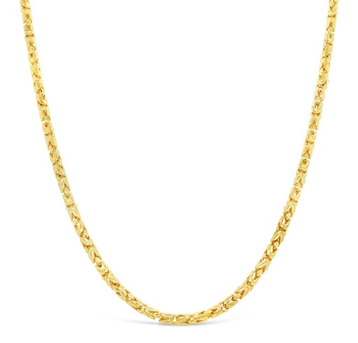 [BB200] 9Y MINI ROUNDED BYZANTINE NECKLACE