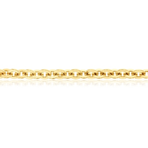 9CT SILVER FILLED HAMMERED ROUND CABLE 8.7MM