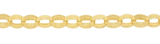 SOLID OVAL ENGRAVED BELCHER 7.5MM