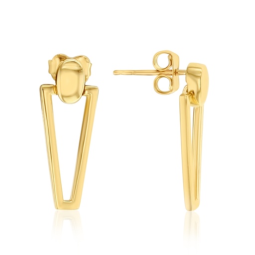 [EAR1159] ### 9Y DOOR KNOCKER STYLE DROP STUD