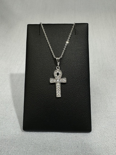 [XX0016] 9W CZ ANKH PENDANT - XX0016