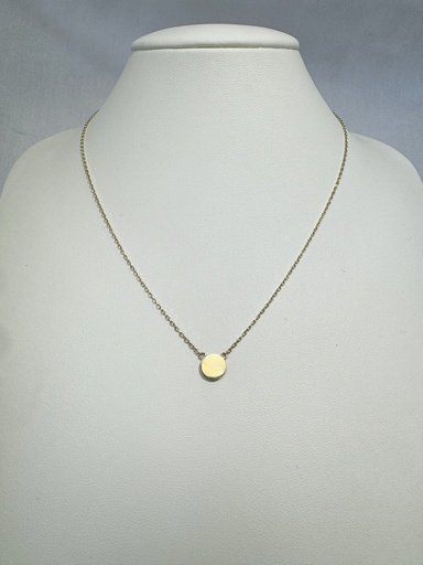 [XX0025] 9Y 7MM FLAT DISC NECKLACE - XX0025