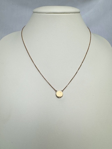 [XX0027] 9R 7MM FLAT DISC NECKLACE - XX0027