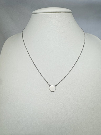 [XX0028] 9W 7MM FLAT DISC NECKLACE - XX0028