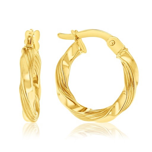 [EAR25] 9Y TWIST HOOP EARRING