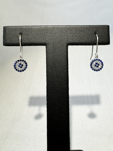 [XX0042] 9W CZ EVIL EYE SHEPHERD HOOK DROP - XX0042