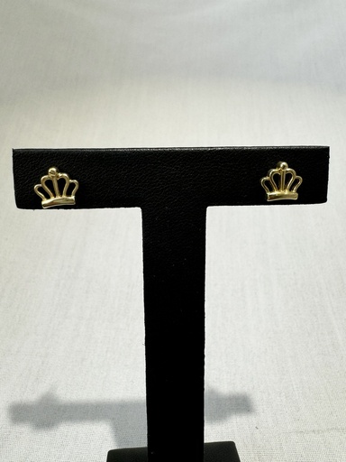 [XX0057] 9Y CROWN STUD EARRING - XX0057