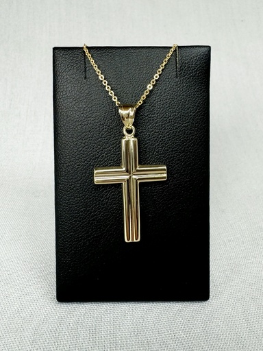 [XX0087] 9Y RIDGED WIDE CROSS - XX0087