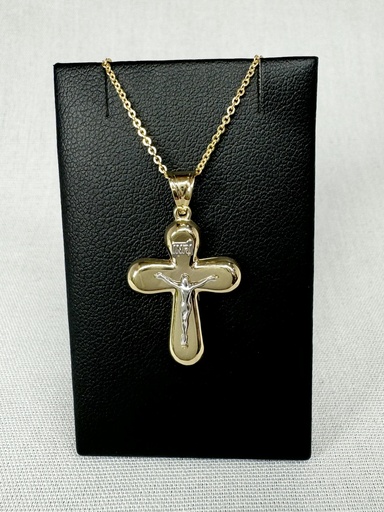 [XX0100] 9YW CRUCIFIX ON BUBBLE CROSS - XX0100