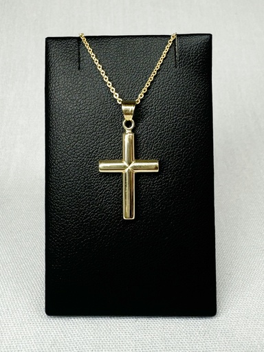 [XX0113] 9Y PLAIN DOMED TUBE CROSS - XX0113