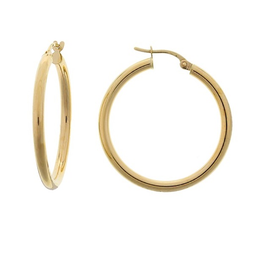 [EAR438] 9Y ROUND HOOP 25mm