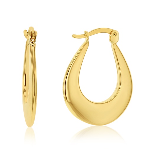 [EAR1175] ### 9Y FLAT GRADUATED HOOP