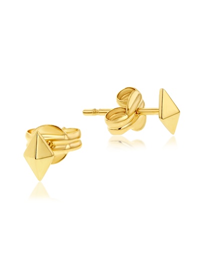 [EAR1187] 9Y MINI DIAMOND SHAPED PYRAMID STUD